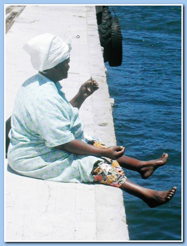 Subsistence fisherwoman